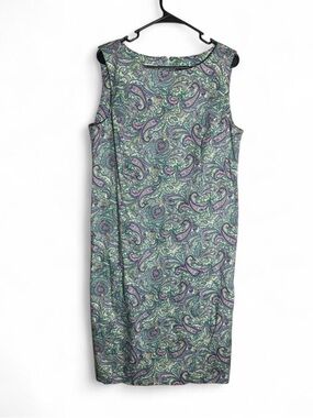 ✨ Stunning Talbots Paisley Shift Dress - Size 14 ✨